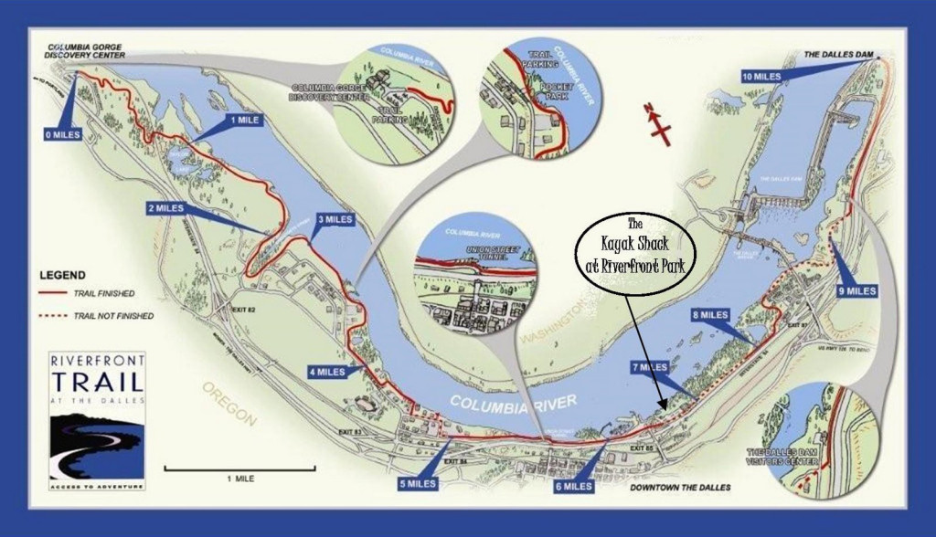 The Dalles Riverfront Trail Map