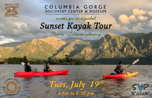 Sunset kayak tour with columbia gorge discovery center & museum