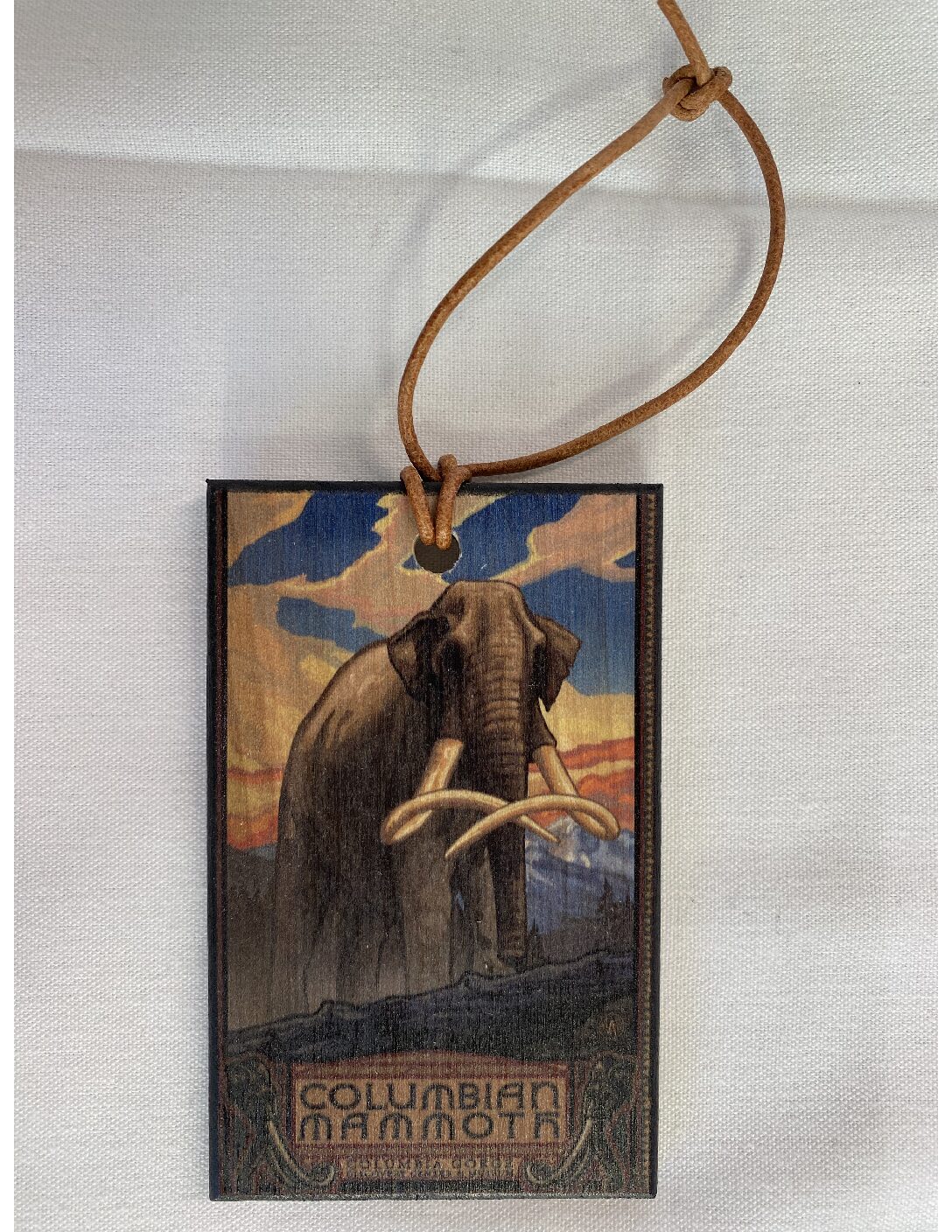 Wood Ornament – Columbian Mammoth